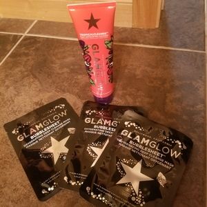Glam glow face wash and masks